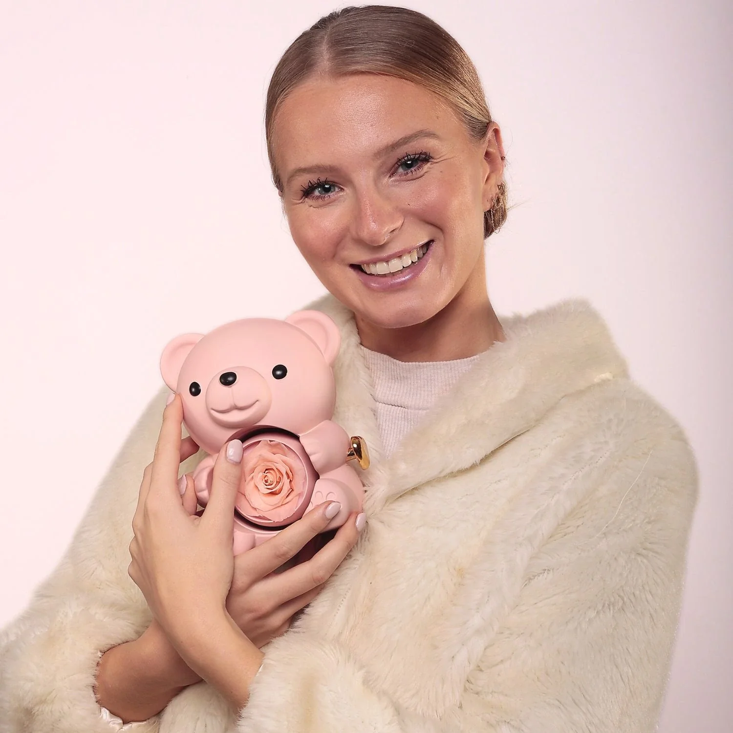 Ourson rose clair avec rose